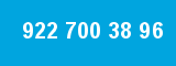 922 700 38 96 922 700 38 96